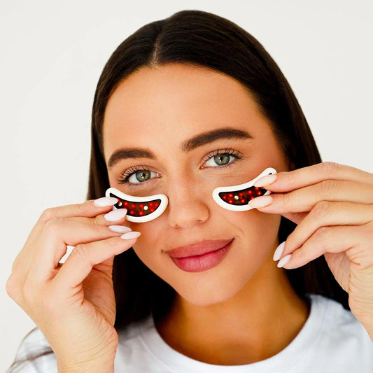 Capsule oculari massaggianti con terapia a luce rossa per occhiaie e borse